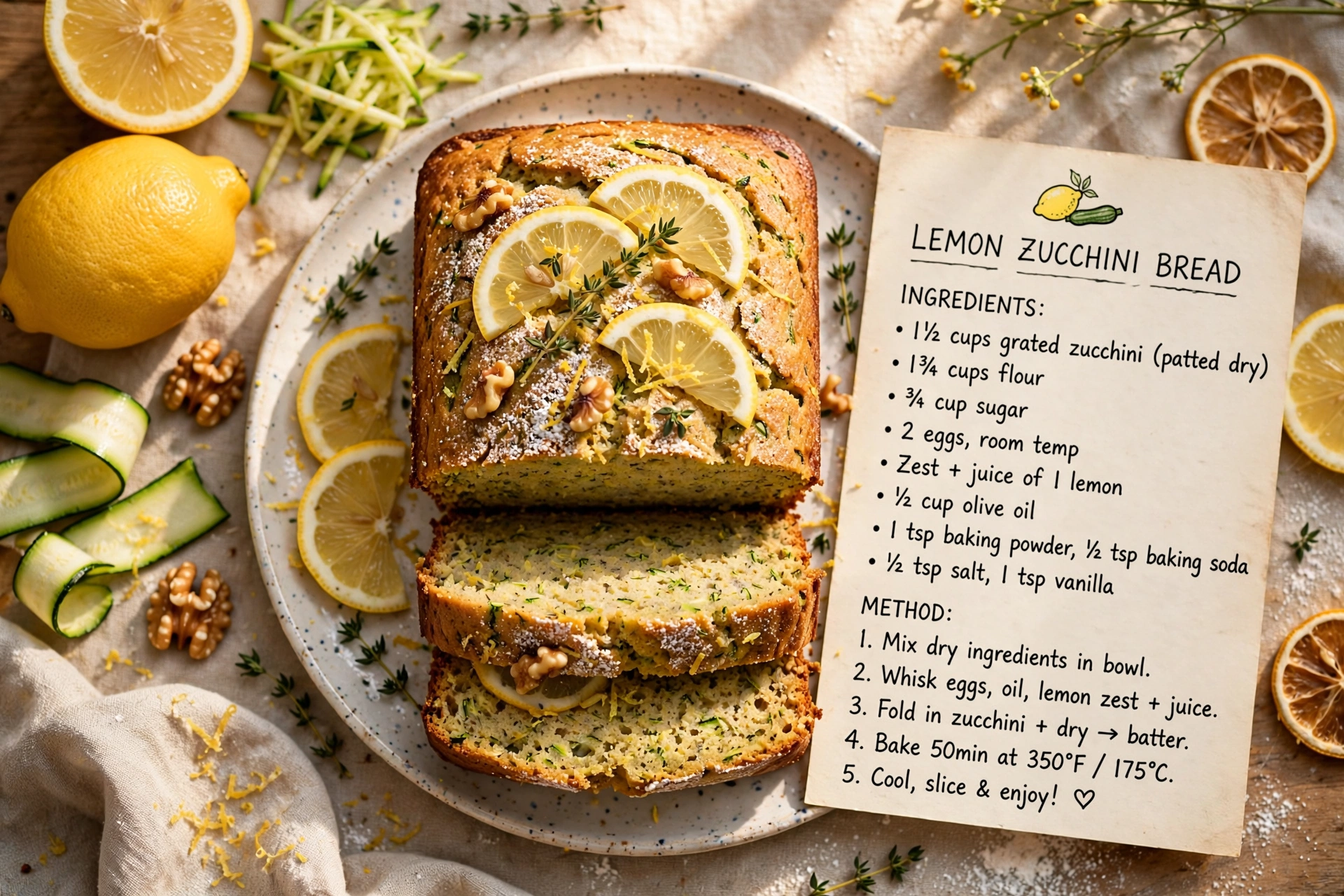 Lemon Zucchini Bread